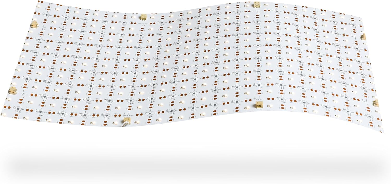 4PCS Soft LED Backlight Sheet 12W 3000K Warm Color Backlit Flexible cuttable 19X9.5 inch for Translucent countertop in Door