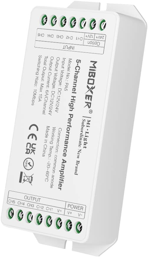 PA5 5-Channel High Performance Amplifier