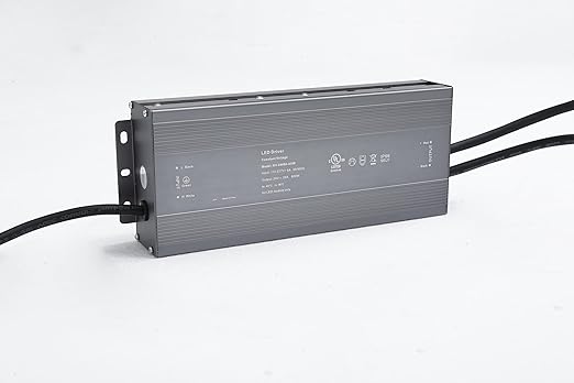 600W 24V LED Power Supply, IP66 Waterproof Outdoor Driver, AC 100-277V to DC 24V 25A Low Voltage Transformer with UL Certification for LED Light, Computer Project, 11X6X2 Inch